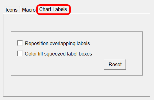 Chart Labels settings
